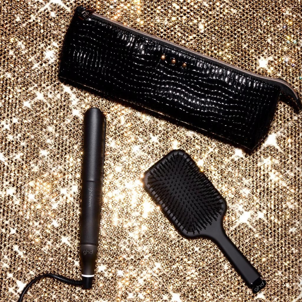 ghd Chronos Hair Straightener Gift Set with Bag & Paddle Brush