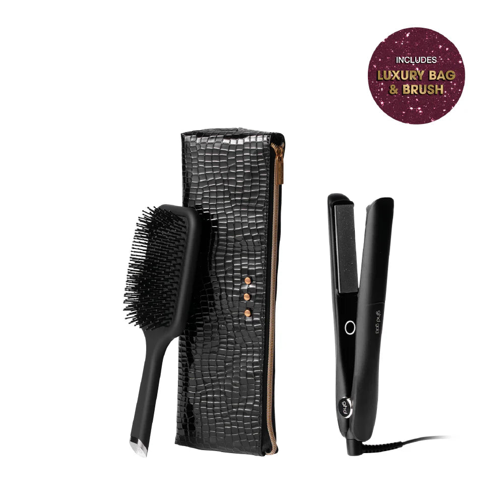 ghd Gold Hair Straightener Gift Set with Bag & Paddle Brush