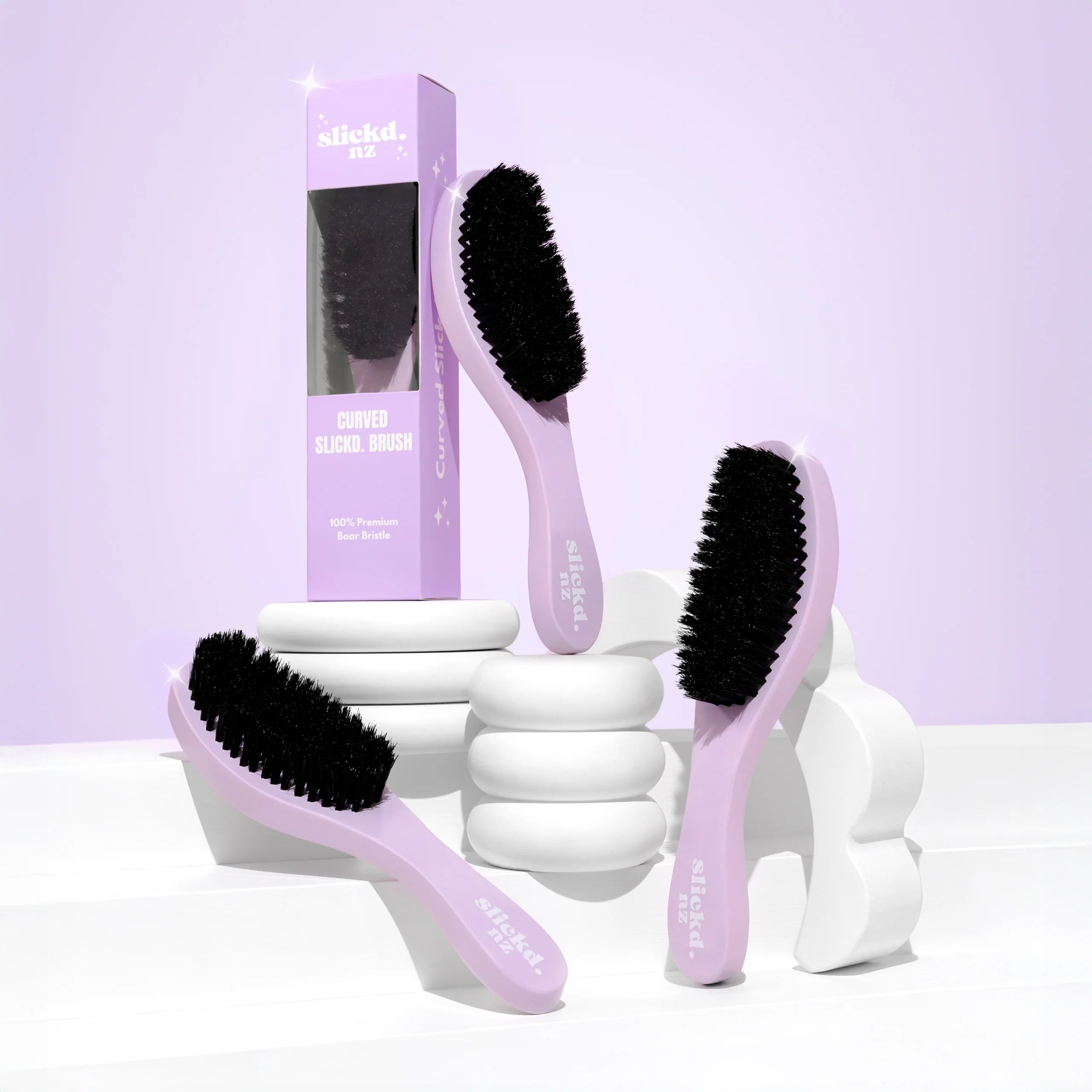 Curved Slickd Brush- Dense/Firm