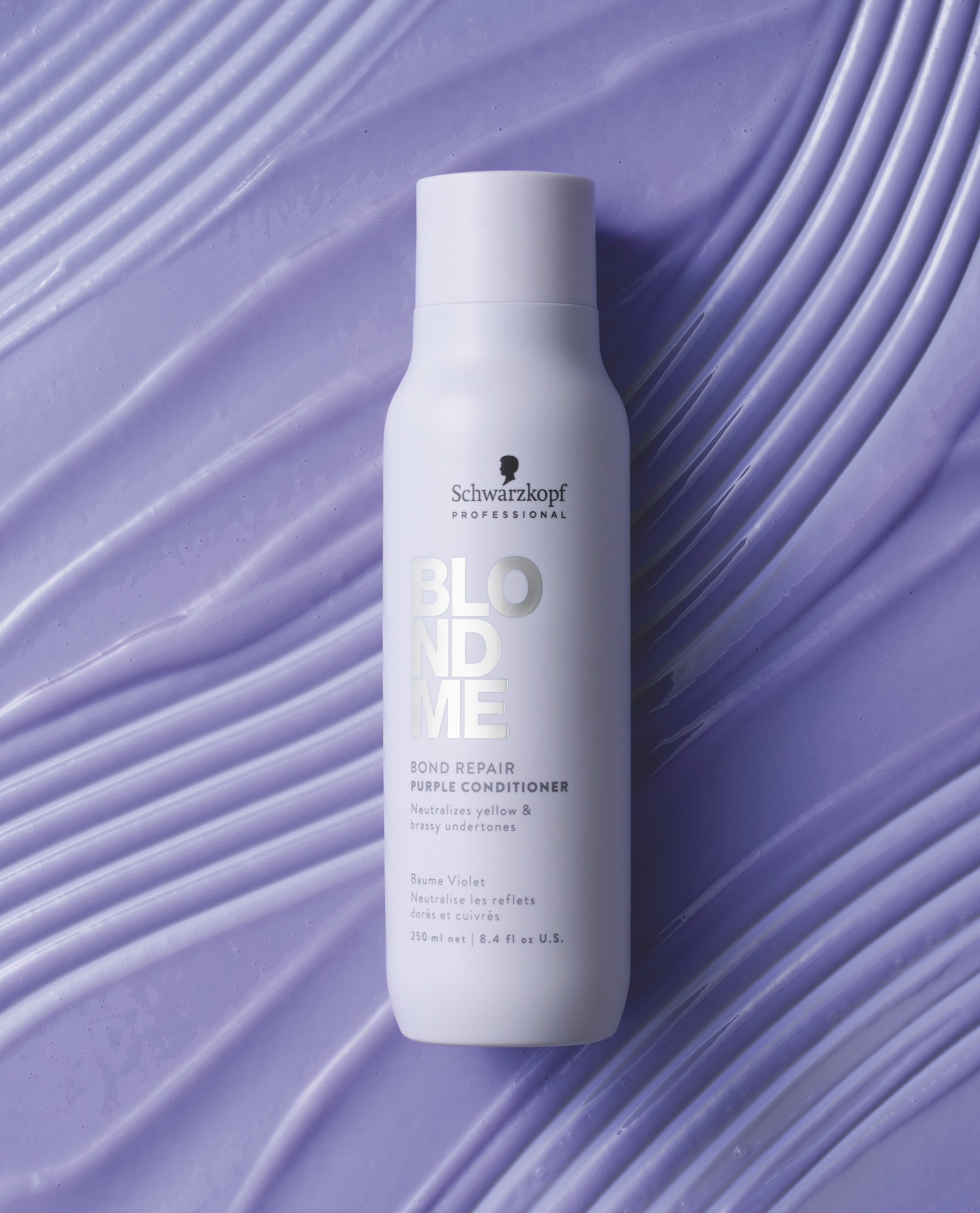 Schwarzkopf BLONDME Bond Repair Purple Conditioner 250ml