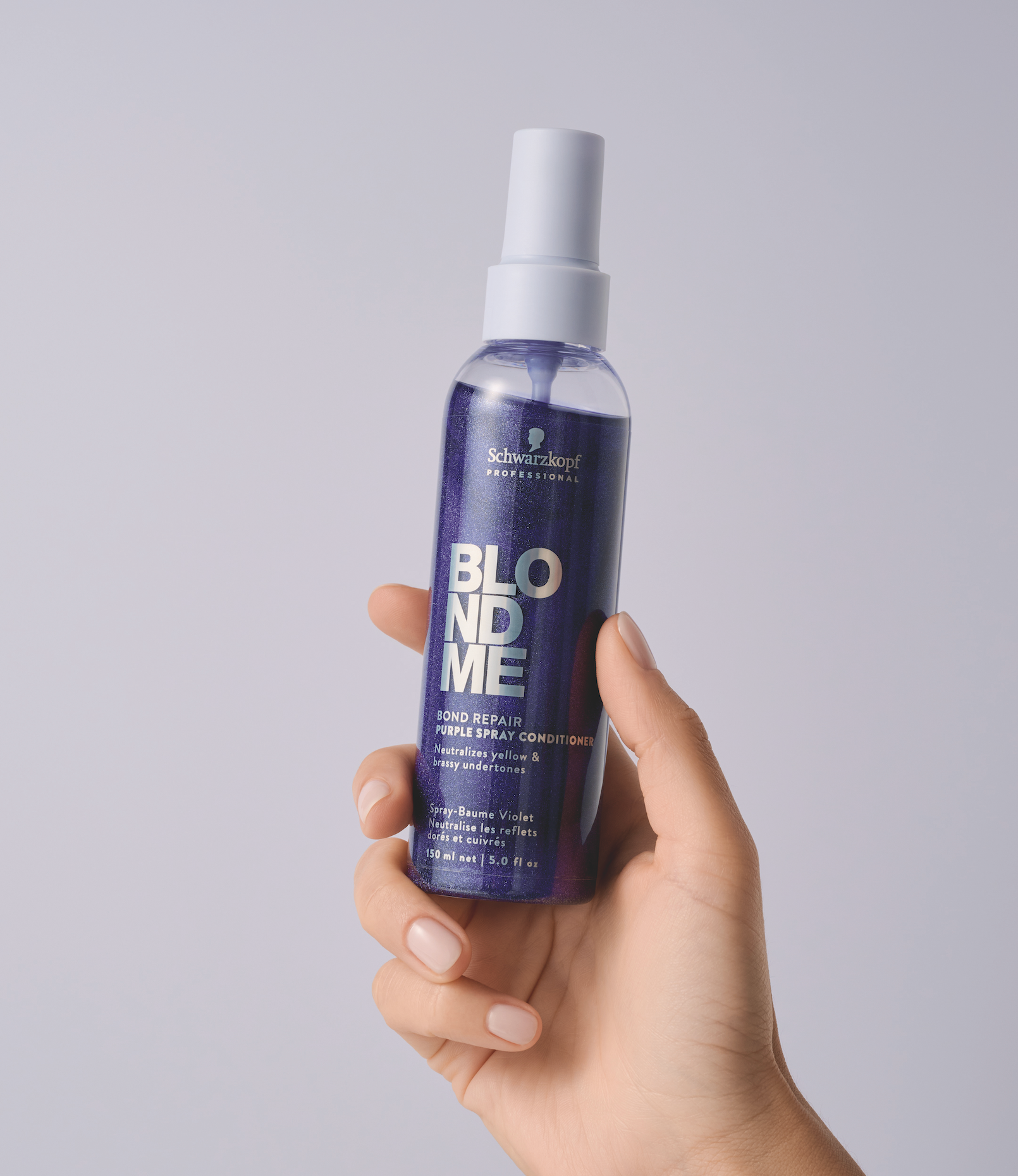Schwarzkopf BLONDME Bond Repair Purple Spray Conditioner 150ml